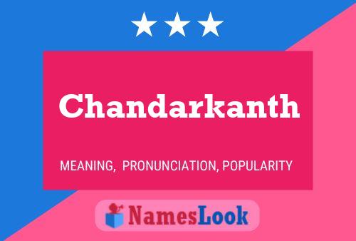 Chandarkanth Name Poster