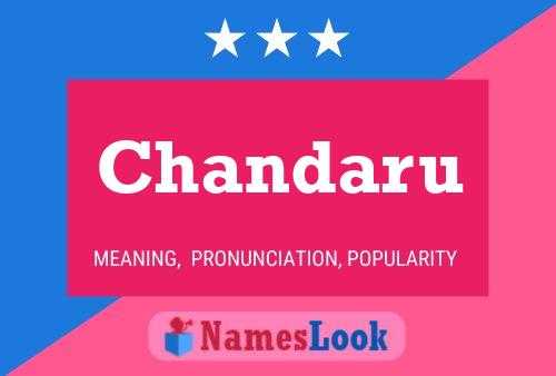 Chandaru Name Poster