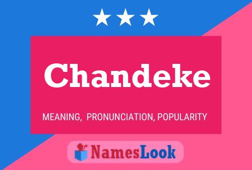 Chandeke Name Poster