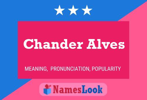 Chander Alves Name Poster