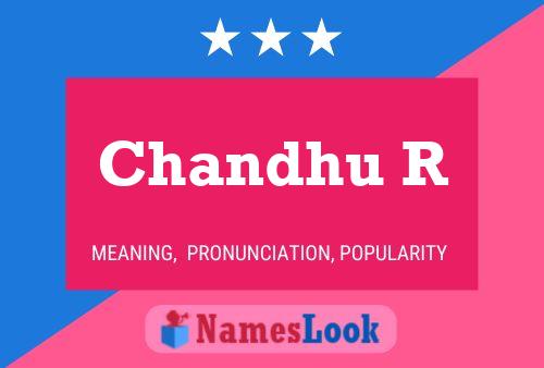 Chandhu R Name Poster