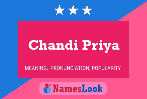 Chandi Priya Name Poster