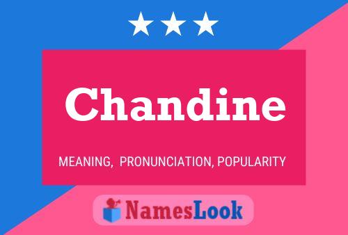 Chandine Name Poster