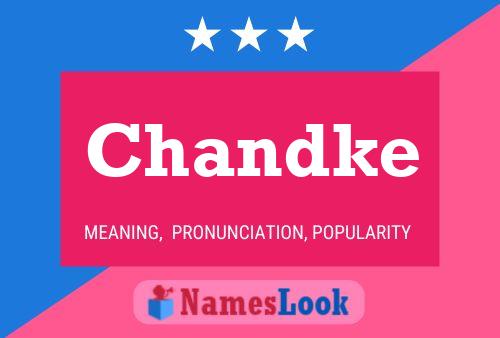 Chandke Name Poster