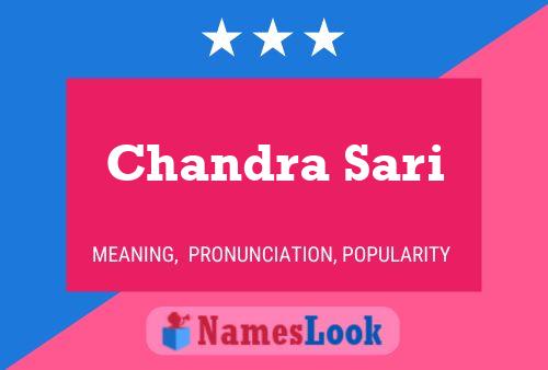 Chandra Sari Name Poster