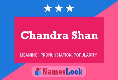 Chandra Shan Name Poster