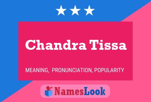 Chandra Tissa Name Poster