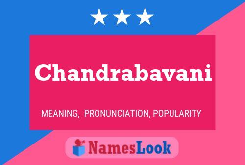 Chandrabavani Name Poster