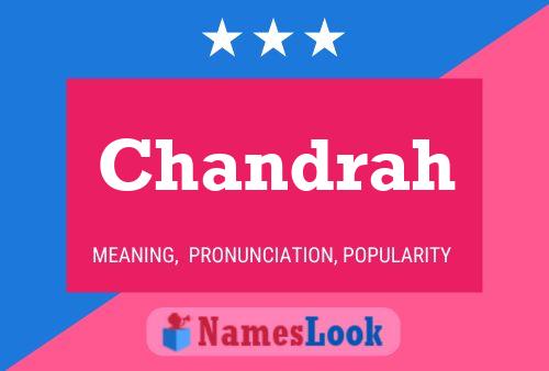 Chandrah Name Poster