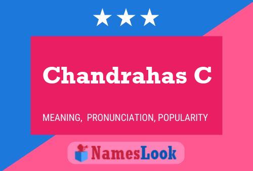 Chandrahas C Name Poster