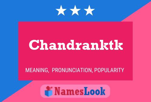 Chandranktk Name Poster