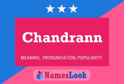 Chandrann Name Poster