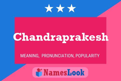 Chandraprakesh Name Poster