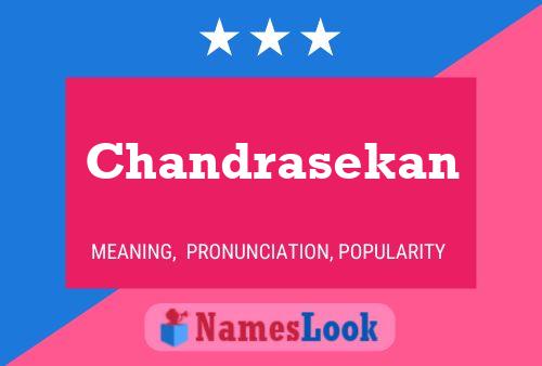 Chandrasekan Name Poster