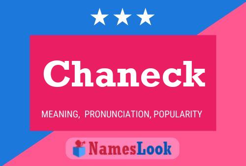 Chaneck Name Poster