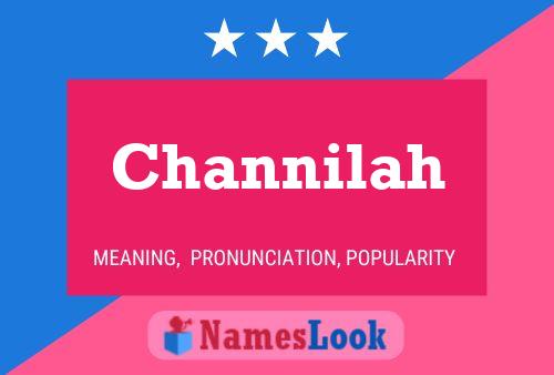 Channilah Name Poster