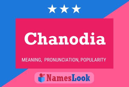 Chanodia Name Poster