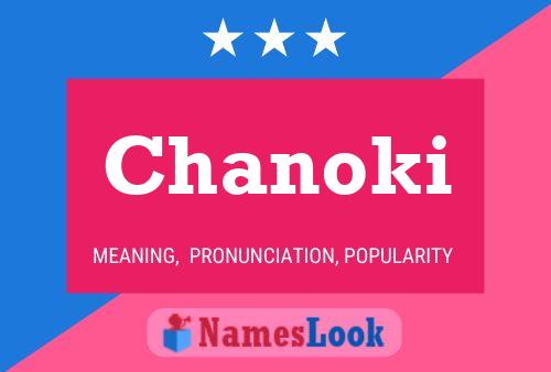 Chanoki Name Poster