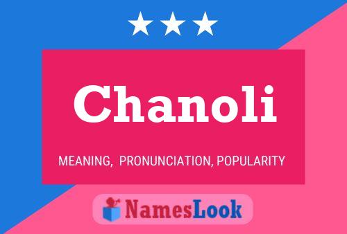 Chanoli Name Poster