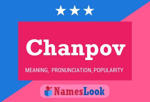 Chanpov Name Poster