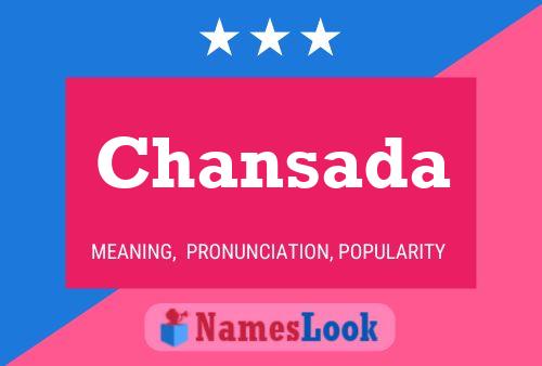 Chansada Name Poster