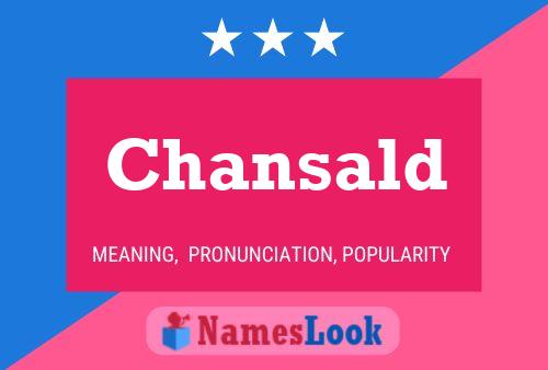 Chansald Name Poster