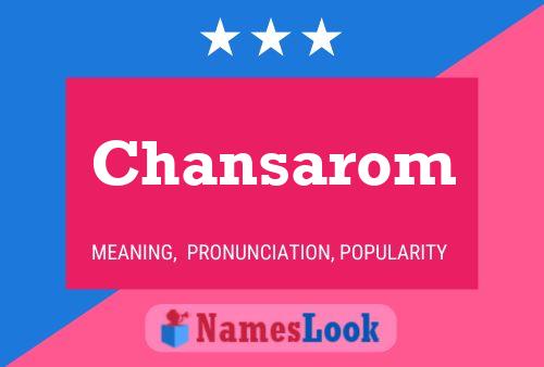 Chansarom Name Poster