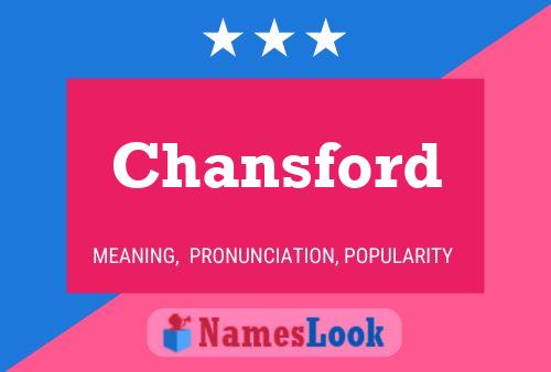 Chansford Name Poster