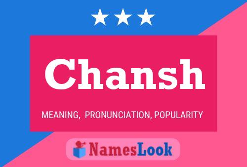 Chansh Name Poster