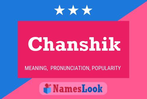 Chanshik Name Poster