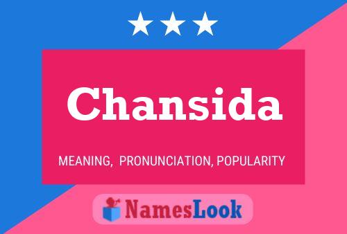 Chansida Name Poster