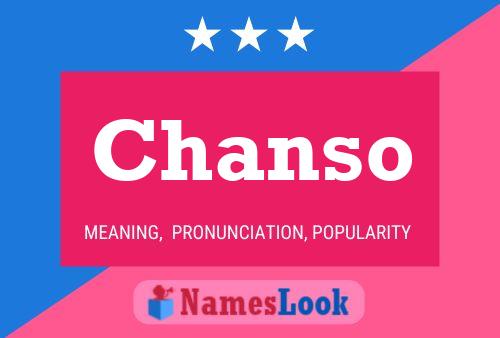 Chanso Name Poster