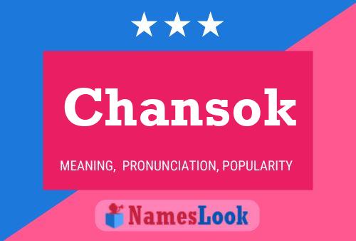 Chansok Name Poster