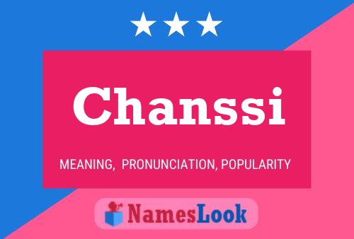 Chanssi Name Poster