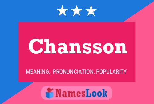 Chansson Name Poster