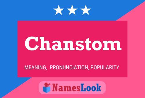 Chanstom Name Poster