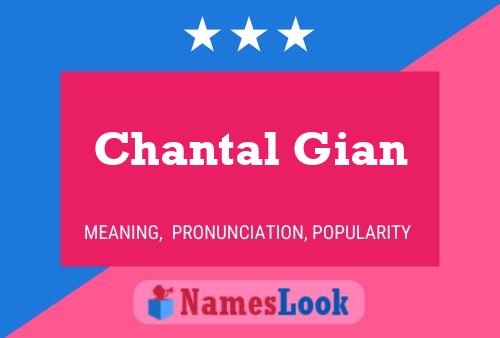 Chantal Gian Name Poster