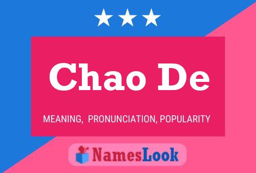 Chao De Name Poster