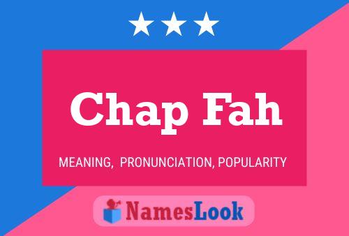 Chap Fah Name Poster