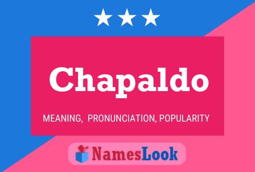 Chapaldo Name Poster