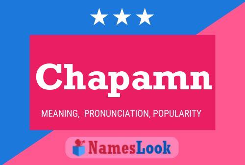 Chapamn Name Poster