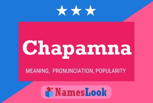 Chapamna Name Poster