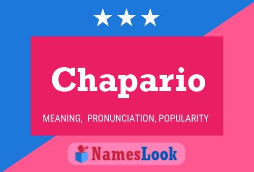 Chapario Name Poster