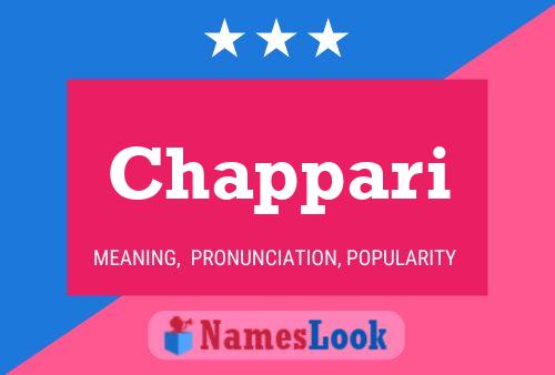 Chappari Name Poster