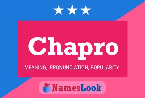 Chapro Name Poster