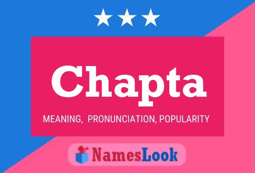 Chapta Name Poster