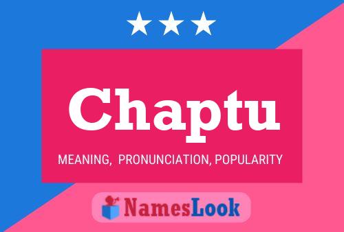 Chaptu Name Poster