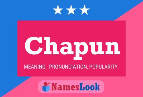 Chapun Name Poster