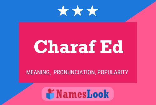 Charaf Ed Name Poster