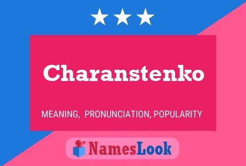 Charanstenko Name Poster